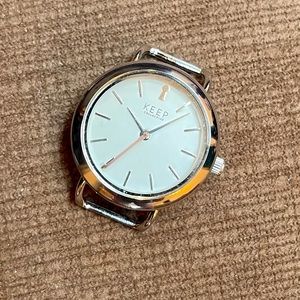 KEEP Collective - watch charm "the time to be happy is now" (silver)